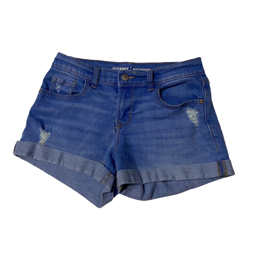 Old Navy Boyfriend Jean Shorts Blue